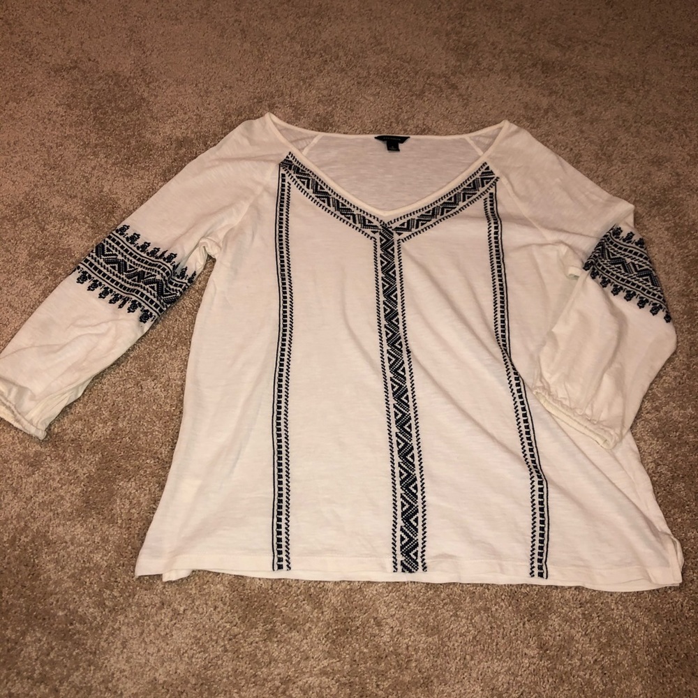 Ann Taylor three-quarter length sleeve shirt